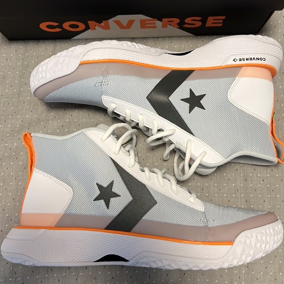 Brand New Sz 10 Converse Star Series BB Tinker Hatfield Pure Platinum W/ Box - Picture 2 of 6